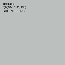 #BBC0BE - Green Spring Color Image